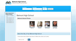Desktop Screenshot of belmonthighschoolalumni.com